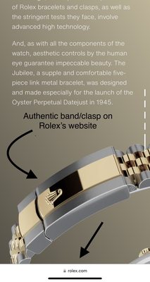 This is what a factory band/clasp looks like