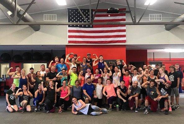 4th of July community workout.