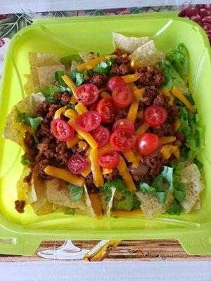 Vegan loaded nachos