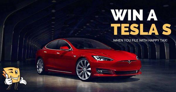 You could win a Tesla S!