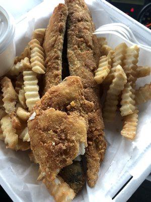 Whiting fish and fries