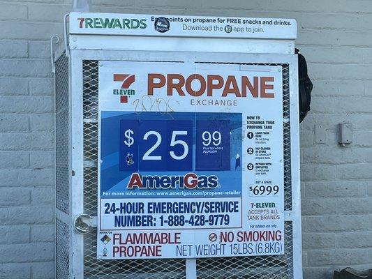 Propane is available here