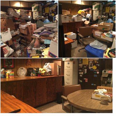 Basement: Before, During and After.