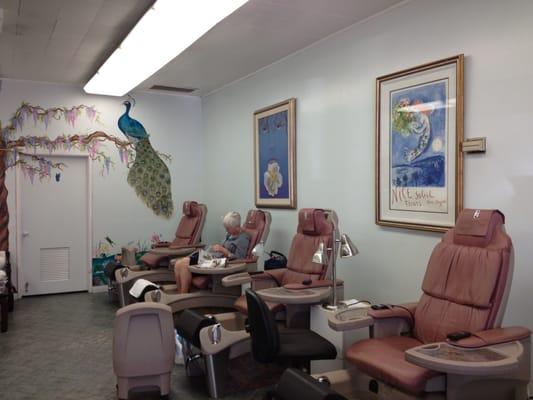 Inside of the salon