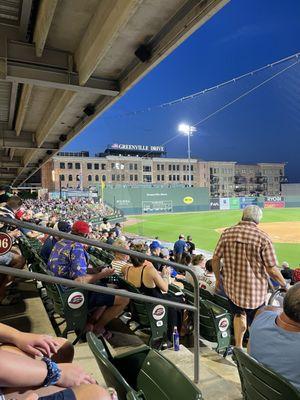 3rd base side stands