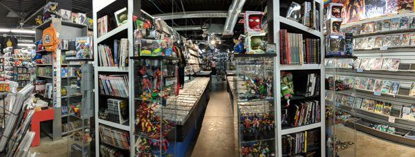 So many comics and figures to choose from. Our comic department is super helpful and always willing to talk comics with you!