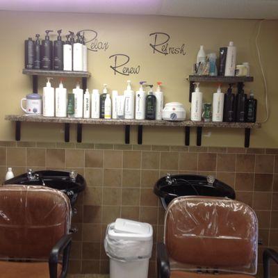 Relaxing Shampoo Area