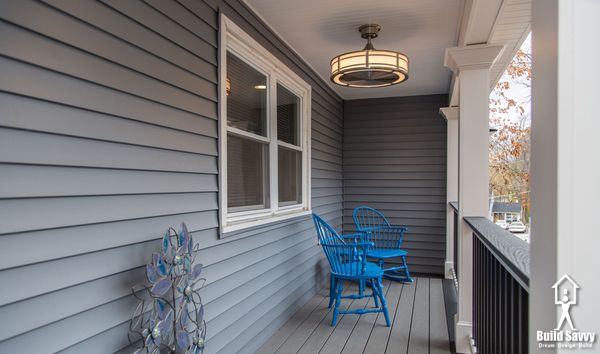 A view of a custom garage in a Nashua, NH home. Contact us to learn what we can do for you!