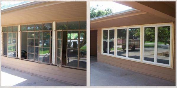 Before and After window remodel