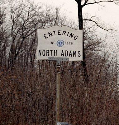 Entering North Adams from Clarksburg on the hairpin turn.