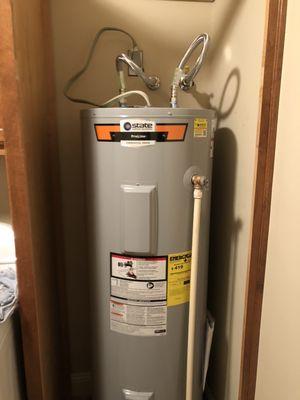 Water heater install- electric