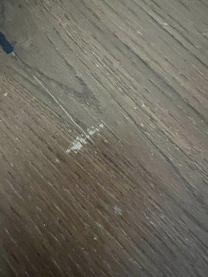 Damaged my brand new wood floors.