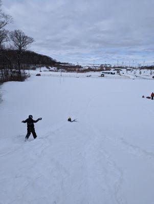 View from the sledding hill - January 2023