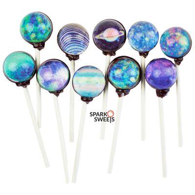 Sparko Sweets Galaxy Lollipops Planet Art Designs