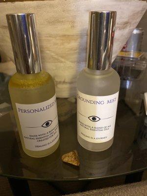 Grounding Spray, Personalized Spray and stone for child trauma.