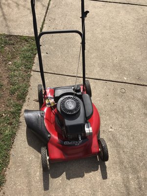 Very old run down mower... 20 minutes with me and it runs like new.