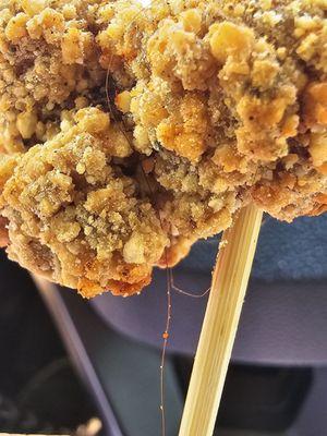 Hair in the popcorn chicken