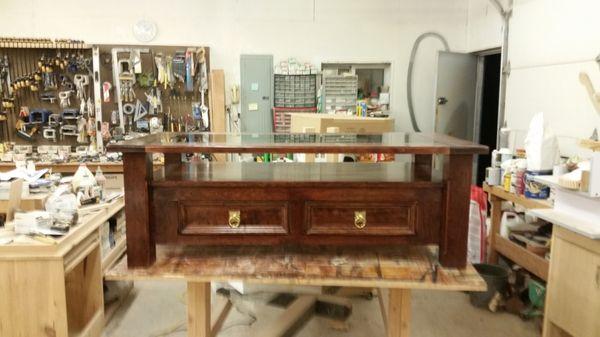 Coffee table with drawers