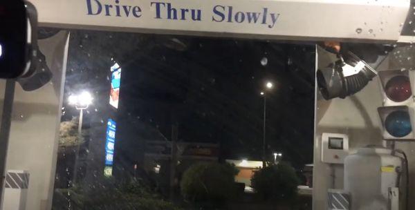 drive thru slowly