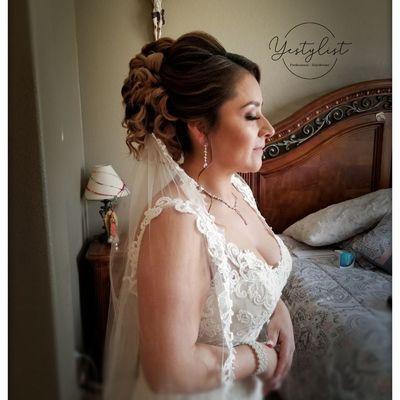 Bride makeup and hair