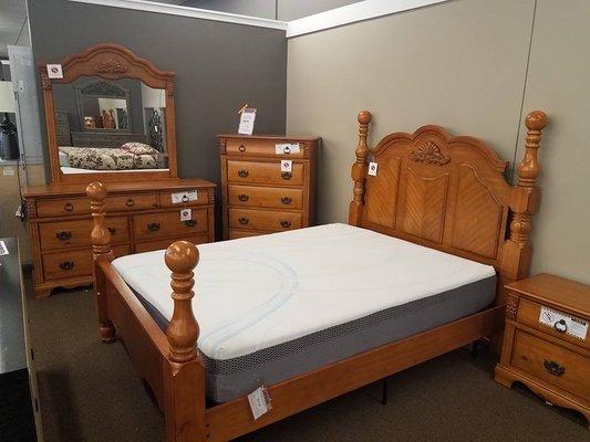 We have all kinds of beds - poster beds, panel beds and headboards.