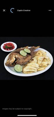 Pescado frito