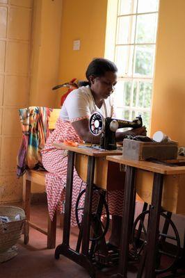 The women who make Amani ya Juu products receive vocational training and a livable wage while working in a safe and nurturing environment.