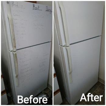 Refrigerator cleaning