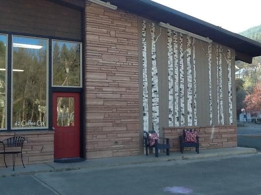 This coffee shop used to be a gas station!