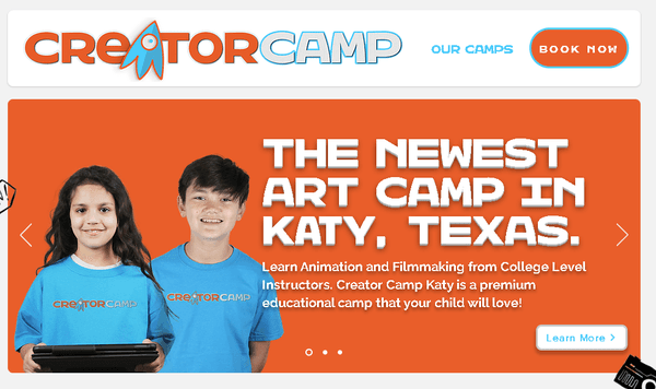 Creator Camp, Katy's premium Animation and Filmmaking summer camp.