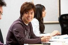 A student enjoys a recent Veritas Prep GMAT course