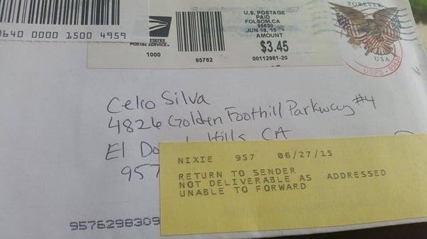 this is the same address stated on his website and where I went for the session.  Does this corporation not accept letters to the owner?