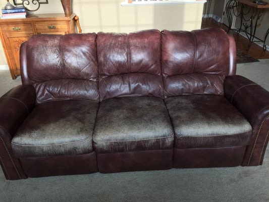 Sofa worn and needed help