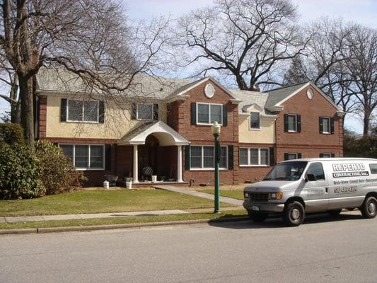 Ruperto Contracting Inc - Joseph & Federico - Joe & Fred Ruperto. Brick and Stucco Facade, Bluestone walkway, Paver driveway RVC