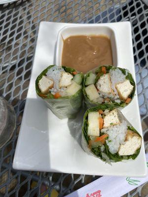 Tofu and Veggie Spring Rolls