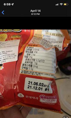 The date I bought them vs the date they expired