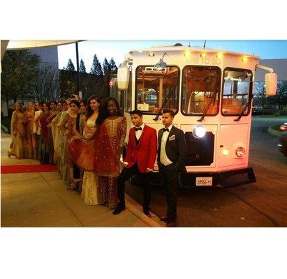 Way To Go Trolley Rental. White Wedding Trolleys. Limited Availability. Reserve Now. 855-791-5466