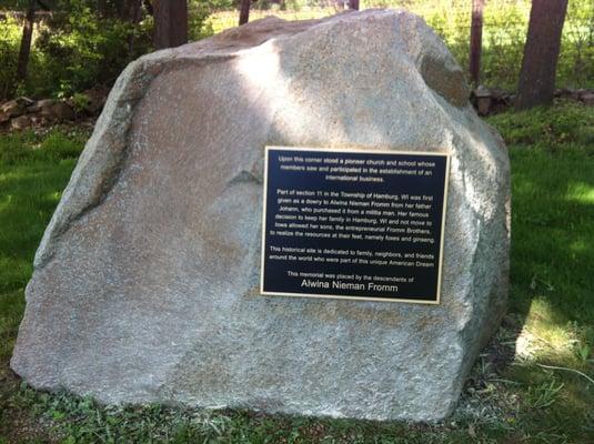 Bronze Plaque on Boulder