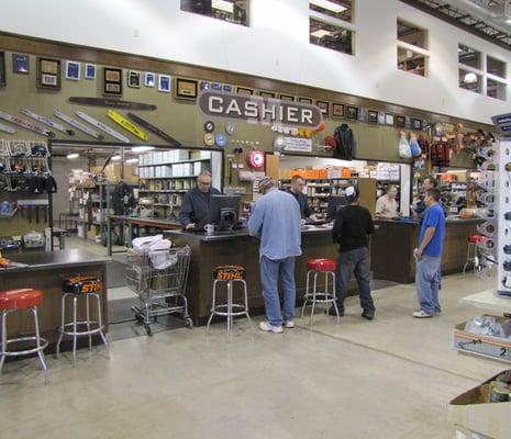 Customers being served at Madsen's.