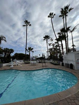 Pool with ocean view