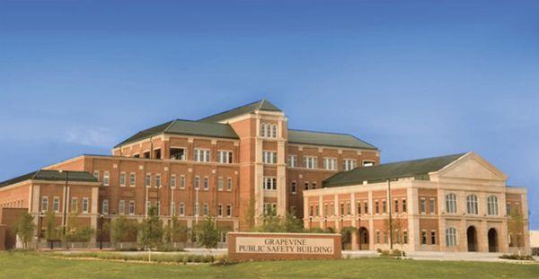 Front exterior of Grapevine Public Safety Building