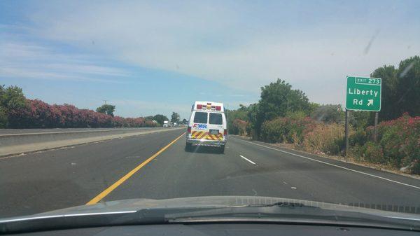 Notice the empty right lane? Wouldn't pull over even after flashing headlights, I and many others had to pass on the right!