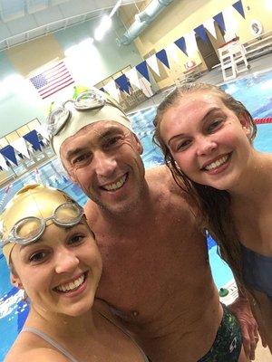 Great to swim with my daughters!