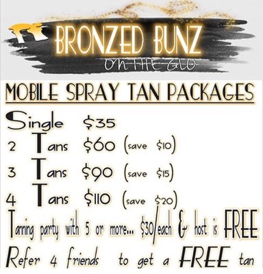 Tanning packages