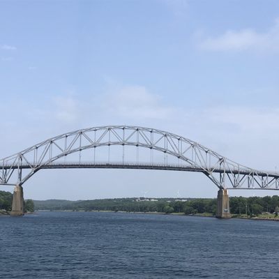 Bourne Bridge. View from the canal cruise.