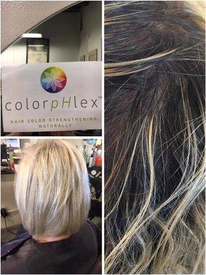 Another color PHLeX technique. From dark to blonde with bleach .By Ziba Afzali