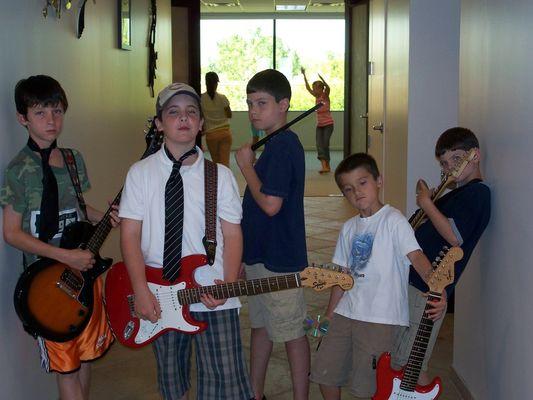 Our Garage Band Summer Camp Rock Stars!