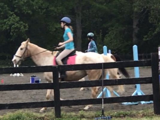 The outdoor ring during lessons