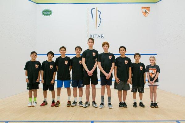 Play Squash Academy students