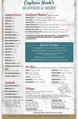 New menu